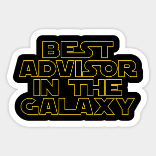 Best Advisor in the Galaxy Sticker